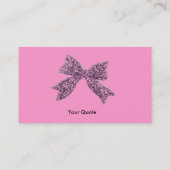 roze boog visitekaartje (Achterkant)