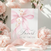 Roze boog waterverf begunstigt baby shower poster