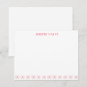 Roze boog Waterverf Ontwerp - Speciaal ontwerp Notitiekaartje (Voorkant / Achterkant)