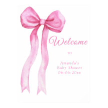 Roze boog - welkom baby shower feest