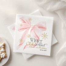 Roze Boog Winter Onederland 1e Verjaardag