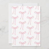 Roze boog Ze bindt de knoop Vrijgezellenfeest Kaart (Achterkant)