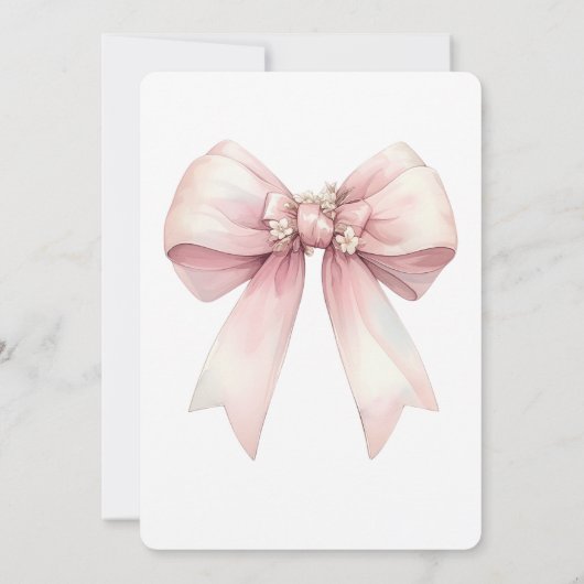 Roze boog Ze bindt de knoop Vrijgezellenfeest Kaart (Achterkant)