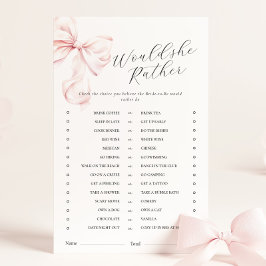 Roze boog zou ze liever Vrijgezellenfeest spel