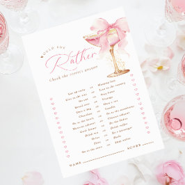 Roze boog zou ze liever Vrijgezellenfeest spel