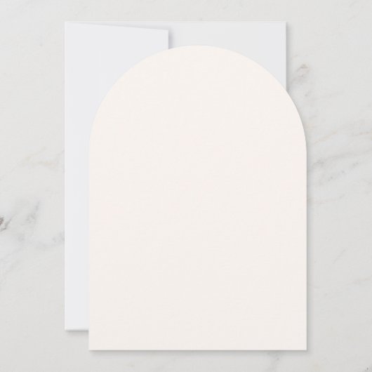 Roze boogcrème meisje Eerste Communie boog Kaart (Achterkant)