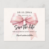 Roze boogcrème Sweet 16 Save the Date Flyer (Voorkant)