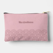 Roze - Boogjes Glam Kleine Accessoire Pouch Etui (Achterkant)