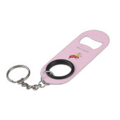 Roze Boogschutter, sterrenbeeld, sterrenbeeld Mini Flessenopener (Voorkant Gekanteld)