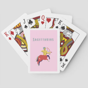 Roze Boogschutter, sterrenbeeld, sterrenbeeld Pokerkaarten