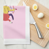 Roze Boogschutter, sterrenbeeld, sterrenbeeld Theedoek (Quarter Fold)