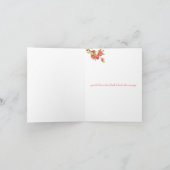 Roze Boom Bloesem Huwelijk Dankkaart Bedankkaart (Binnen)