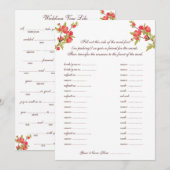 Roze Boom Bloesem Huwelijksbelofte Libs Kaarten (Voorkant / Achterkant)