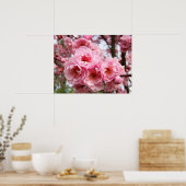 Roze Boom Bloesems Fijne Kunst Prints Lente (Keuken)