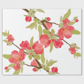 Roze boom - bloesems Gift Wrap Cadeaupapier (Vlak)