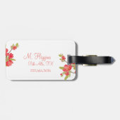 Roze boom Blossom Bagagelabel (Achterkant horizontaal)