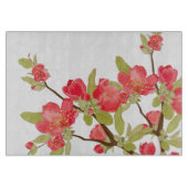 Roze boom Blossom Glass Cutting Board Snijplank (Voorkant)