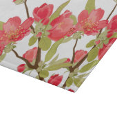 Roze boom Blossom Glass Cutting Board Snijplank (Hoek)