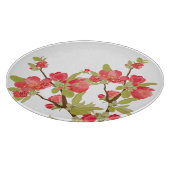 Roze boom Blossom Glass Cutting Board Snijplank (Hoek)