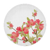 Roze boom Blossom Glass Cutting Board Snijplank (Voorkant)
