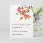 Roze boom Blossom Weddenschap Kaart (Staand voorkant)