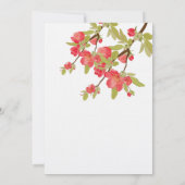 Roze boom Blossom Weddenschap Kaart (Achterkant)