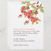 Roze boom Blossom Weddenschap Kaart (Voorkant / Achterkant)