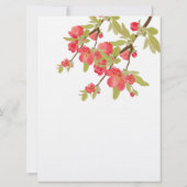 Roze boom Blossom Weddenschap Kaart (Achterkant)