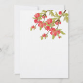 Roze boom Blossom Wedding Jubileum Uitnodigen Kaart (Achterkant)