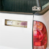 Roze Boom Bruiloft Water Fles Label Bumpersticker (Op Truck)