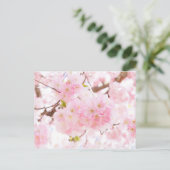 Roze boom Cherry Blossom Briefkaart (Staand voorkant)