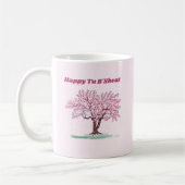Roze boom Happy Tu B'shvat Koffiemok (Links)