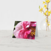 Roze boom Peony Notecard Kaart (Gele Bloem)