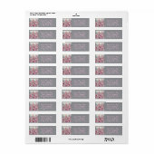 Roze Boom & Persoonlijke Kerstcadeaus Etiket (Full Sheet)