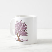 Roze boom Tu B-Shevat Koffiemok (Voorkant links)