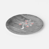 Roze boom van Bord van hartenweddenschap (Gekanteld)