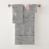 Roze boom van de Gepersonaliseerde Reeks van de De Bad Handdoek (Insitu)