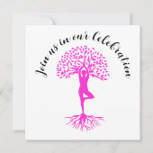 Roze boom van de overlevingspartij van de Borstkan Kaart (Voorkant)