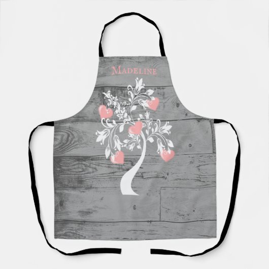 Roze boom van het Gepersonaliseerd Schort van het (Voorkant)