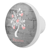 Roze boom van het hart Persoonlijke keramische kno Keramische Knop (Rechts)