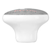 Roze boom van het hart Persoonlijke keramische kno Knop (Zijkant)