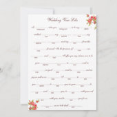 Roze boombloesems Weddenschap Woten Libs Kaarten (Achterkant)