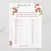 Roze boombloesems Weddenschap Woten Libs Kaarten (Voorkant / Achterkant)