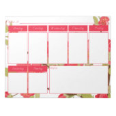 Roze boombloesems Weekagenda Notitieblok (Voorkant)