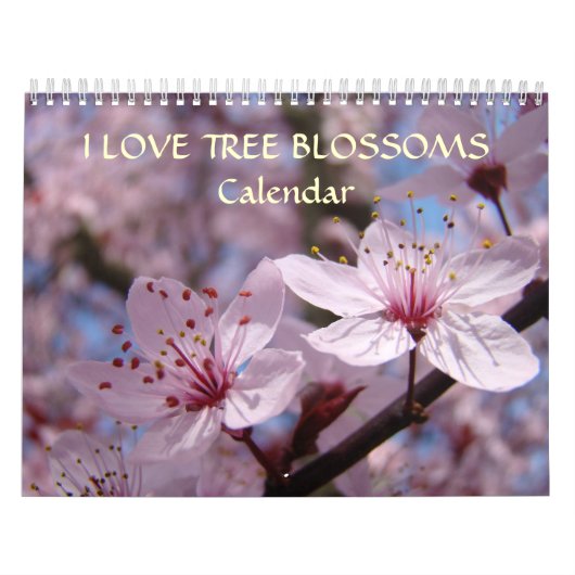 Roze boombloesems Witte bloesems Apple Kalender (Hoes)