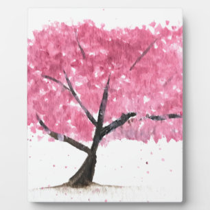 Roze boomkers bloesem fotoplaat