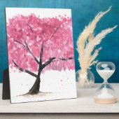 Roze boomkers bloesem fotoplaat (Zijkant)