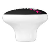 Roze boomkikker Thunder_Cove Keramische Knop (Zijkant)