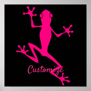 Roze boomkikker Thunder_Cove Poster