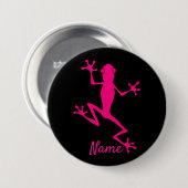 Roze boomkikker Thunder_Cove Ronde Button 7,6 Cm (Voorkant /achterkant)